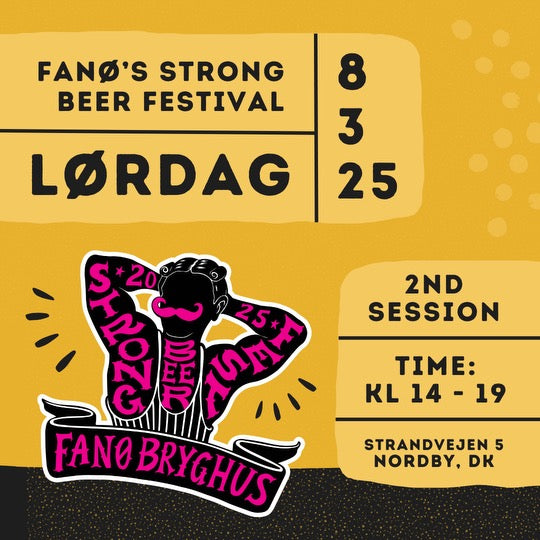 Strong Beer Festival Lørdag d. 8. Marts 2025 fra kl 14.00 - 19.00